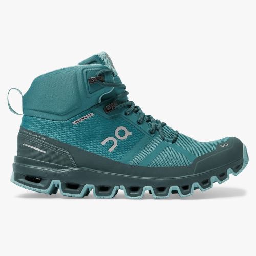 Scarpe Trekking ON Cloudrock Waterproof Donna Verde Acqua IT 80900